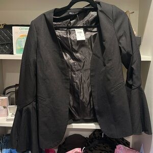 Black Bell Sleeve Blazer Nwt